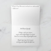 " Tunnel naar de Wereld" condoleancekaart Kaart (Binnen)