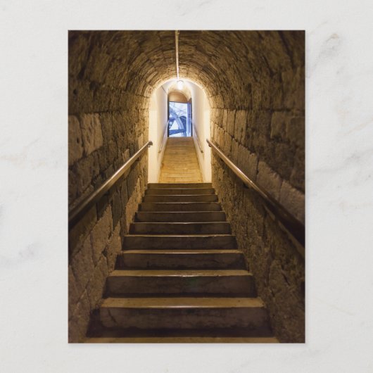 Tunnel naar een oude zoutmijn briefkaart (Voorkant)