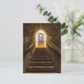 Tunnel naar een oude zoutmijn briefkaart (Staand voorkant)