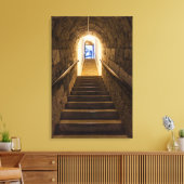 Tunnel naar een oude zoutmijn canvas afdruk (Insitu (Woonkamer))