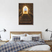 Tunnel naar een oude zoutmijn canvas afdruk (Insitu (Slaapkamer))