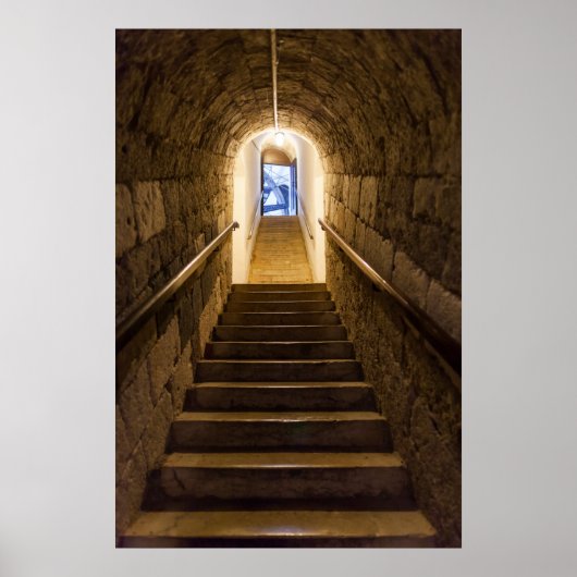 Tunnel naar een oude zoutmijn poster (Voorkant)