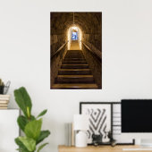 Tunnel naar een oude zoutmijn poster (Thuiskantoor)