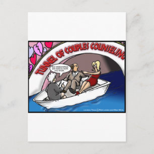 Tunnel Of Love?? Grappige Offbeat Cartoon Cadeaus  Briefkaart