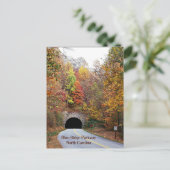 Tunnel op de Blue Ridge Parkway in North Carolina, Briefkaart (Staand voorkant)