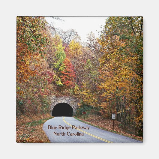 Tunnel op de Blue Ridge Parkway in North Carolina, Magneet (Voorkant)