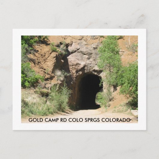 TUNNEL OP Gold Camp RD Briefkaart (Voorkant)
