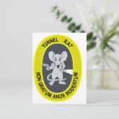 Tunnel Rat Non Gratum Rodentum Briefkaart (Staand voorkant)