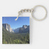 Tunnel Uitzicht Yosemite Valley Blauwe Kleur Fotog Sleutelhanger (Achterkant)