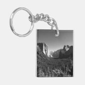 Tunnel Uitzicht Yosemite Valley Zwart-wit Foto Sleutelhanger (Voorkant Links)