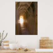 Tunnel van de ruïnes van Didyma Poster (Keuken)