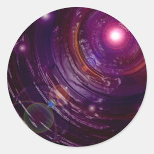 Tunnel van de vuurvliegjes ronde sticker