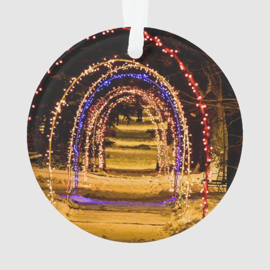 Tunnel van licht ornament (achterkant)