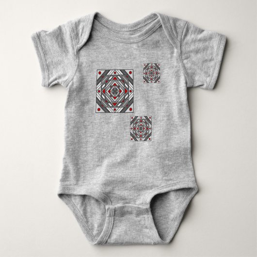 Tunnel Vision-Kind en Baby-Shirt Romper (Voorkant)