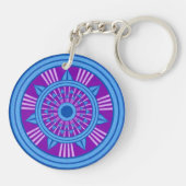 Tunnel Vision Mandala Sleutelhanger (Achterkant)