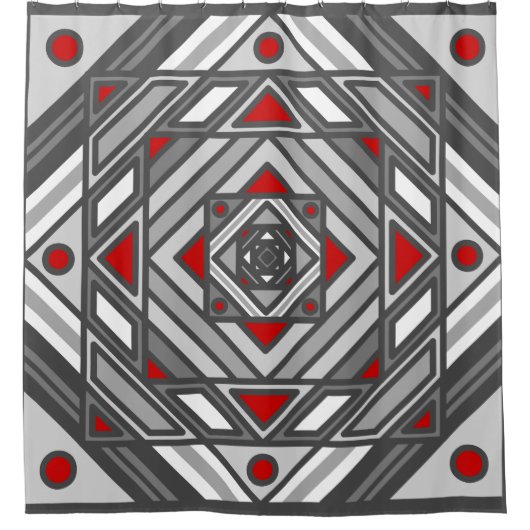 Tunnel Vision Shower Curtain Douchegordijn (Voorkant)