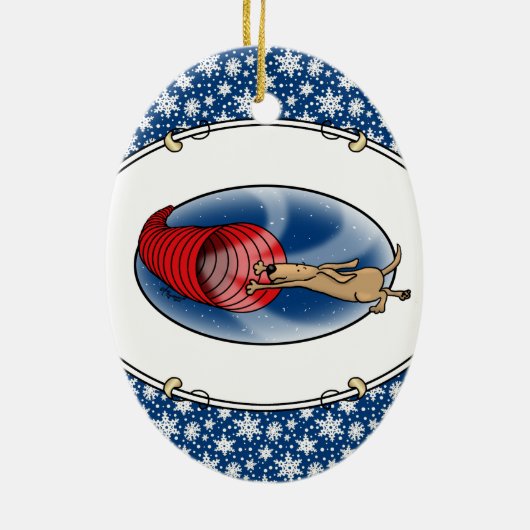 Tunnel Vortex Syndrome - behendigheid snelle grapp Keramisch Ornament (Achterkant)