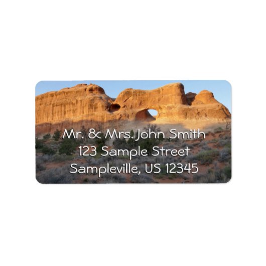 Tunnelboog in de ochtend etiket (Voorkant)