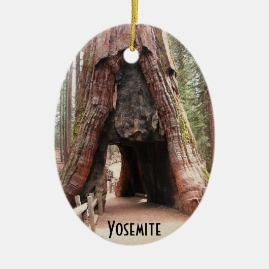 Tunnelboom - Yosemite Keramisch Ornament (Voorkant)
