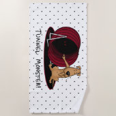 Tunnelmonster - behendigheid bang voor zenuwhond g strandlaken (Voorkant)