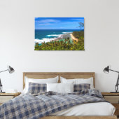 Tunnels Beach, gezien vanuit het Kalalau-spoor Canvas Afdruk (Insitu (Slaapkamer))