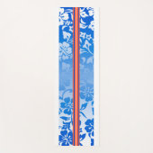 Tunnels Beach Hawaiian Hibiscus Surfboard Royal Yogamat (Voorkant)