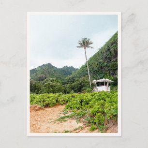 Tunnels Beach Tropisch Kauai Reddingstoren Briefkaart