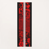 Tunnels met Hawaiian Hibiscus Surfboard Red Yogamat (Voorkant)