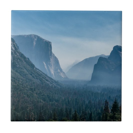 TunnelUitzicht van Yosemite Tegeltje (Voorkant)