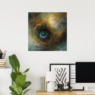 Tunnelvisie AI Fantasie Digitaal Kunstprint Surrea Poster