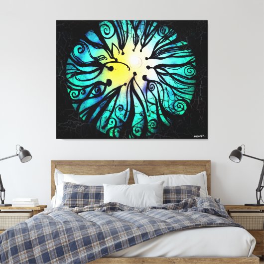 Tunnelvisie (omwikkeld canvas) canvas afdruk (Insitu (Slaapkamer))