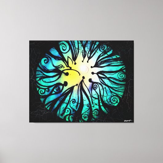 Tunnelvisie (omwikkeld canvas) canvas afdruk (Voorkant)