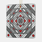 Tunnelvisie-Ornament Keramisch Ornament (Links)