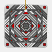 Tunnelvisie-Ornament Keramisch Ornament (Achterkant)