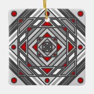 Tunnelvisie-Ornament Keramisch Ornament