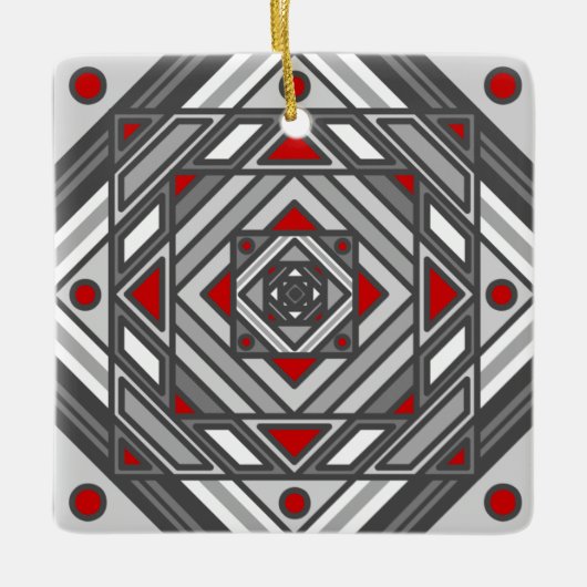 Tunnelvisie-Ornament Keramisch Ornament (Voorkant)