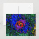 Tunnelvisie | Rainbow Fractal Art Briefkaart (Voorkant / Achterkant)