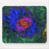 Tunnelvisie | Rainbow Fractal Art Muismat (Voorkant)