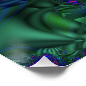 Tunnelvisie | Rainbow Fractal Art Perfect Poster (Hoek)