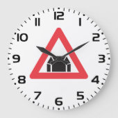 tunnelwaarschuwing verkeersbord grote klok (Voorkant)