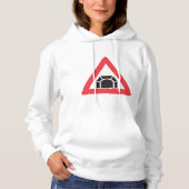 tunnelwaarschuwing verkeersbord hoodie (Voorkant)