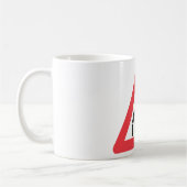 tunnelwaarschuwing verkeersbord koffiemok (Links)