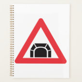 tunnelwaarschuwing verkeersbord planner (Voorkant)