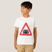 tunnelwaarschuwing verkeersbord t-shirt (Voorkant volledig)