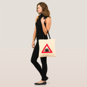 tunnelwaarschuwing verkeersbord tote bag