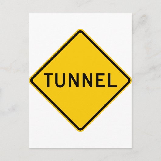 Tunnelwegteken Briefkaart (Voorkant)