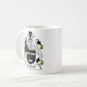Tunstall Family Crest Koffiemok (Voorkant links)