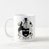 Tunstall Family Crest Koffiemok (Links)