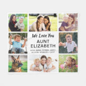 Tunt 8 Fotocollage Fleece Deken (Voorkant (Horizontaal))