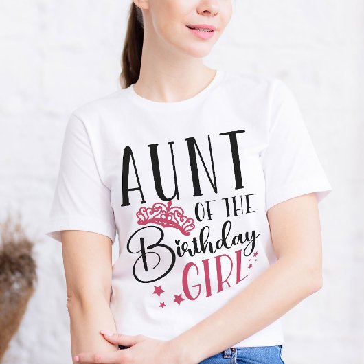 Tunt op het 'Birthday Girl Squad' Aangepaste overe T-shirt
